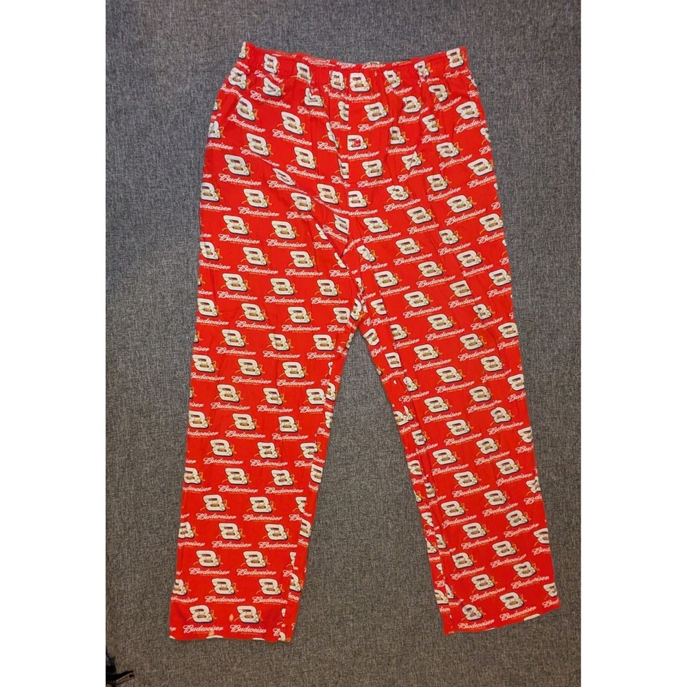 Winner Circle Dale Earnhardt Budweiser NASCAR Red Lounge Pajama Pants Large